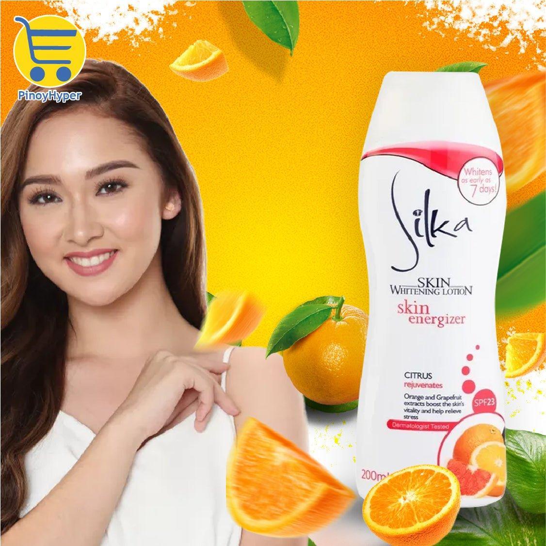 Silka Whitening Lotion Energizer (Citrus) 200ml - Pinoyhyper