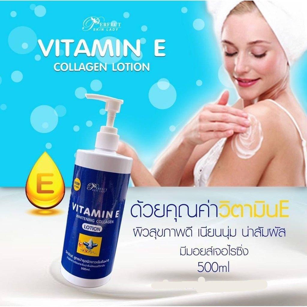 Skin Lady Vitamin E Whitening Collagen Lotion - 500ml - Pinoyhyper