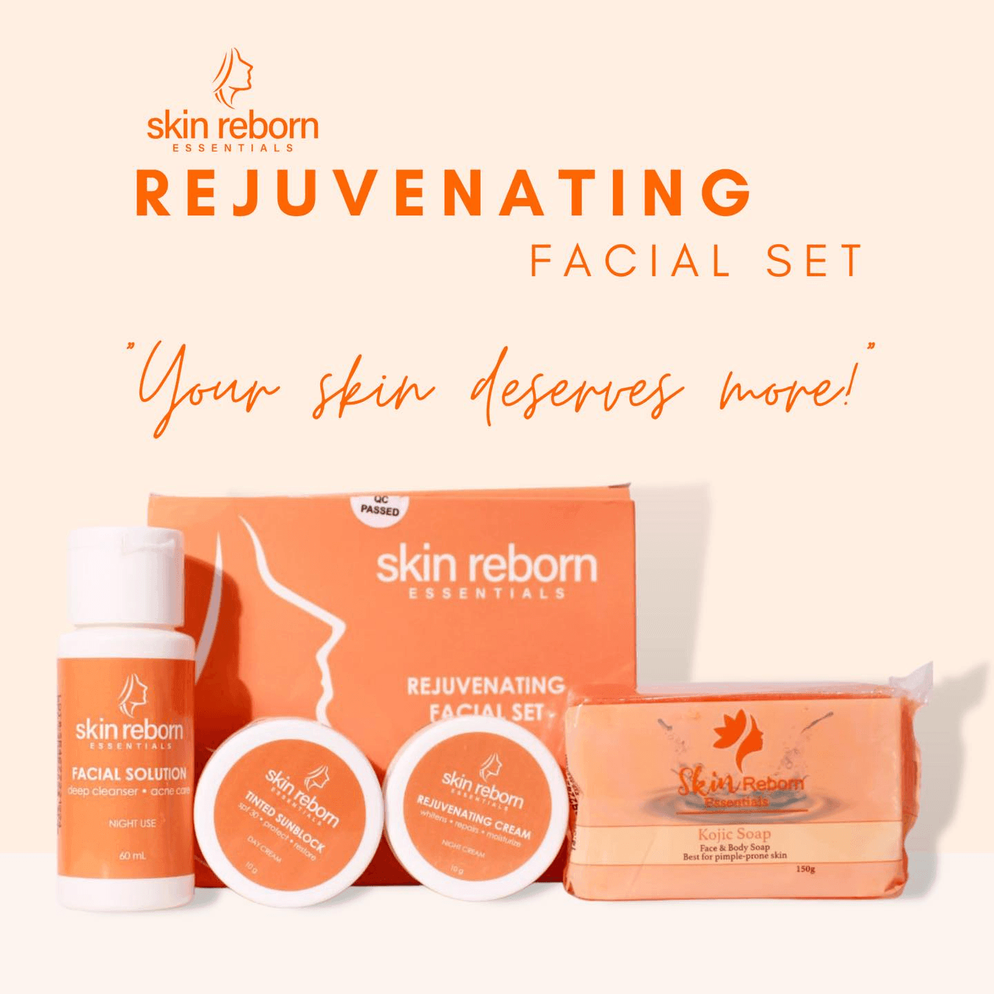 Skin Reborn Essentials Rejuvenating Facial Set - Pinoyhyper