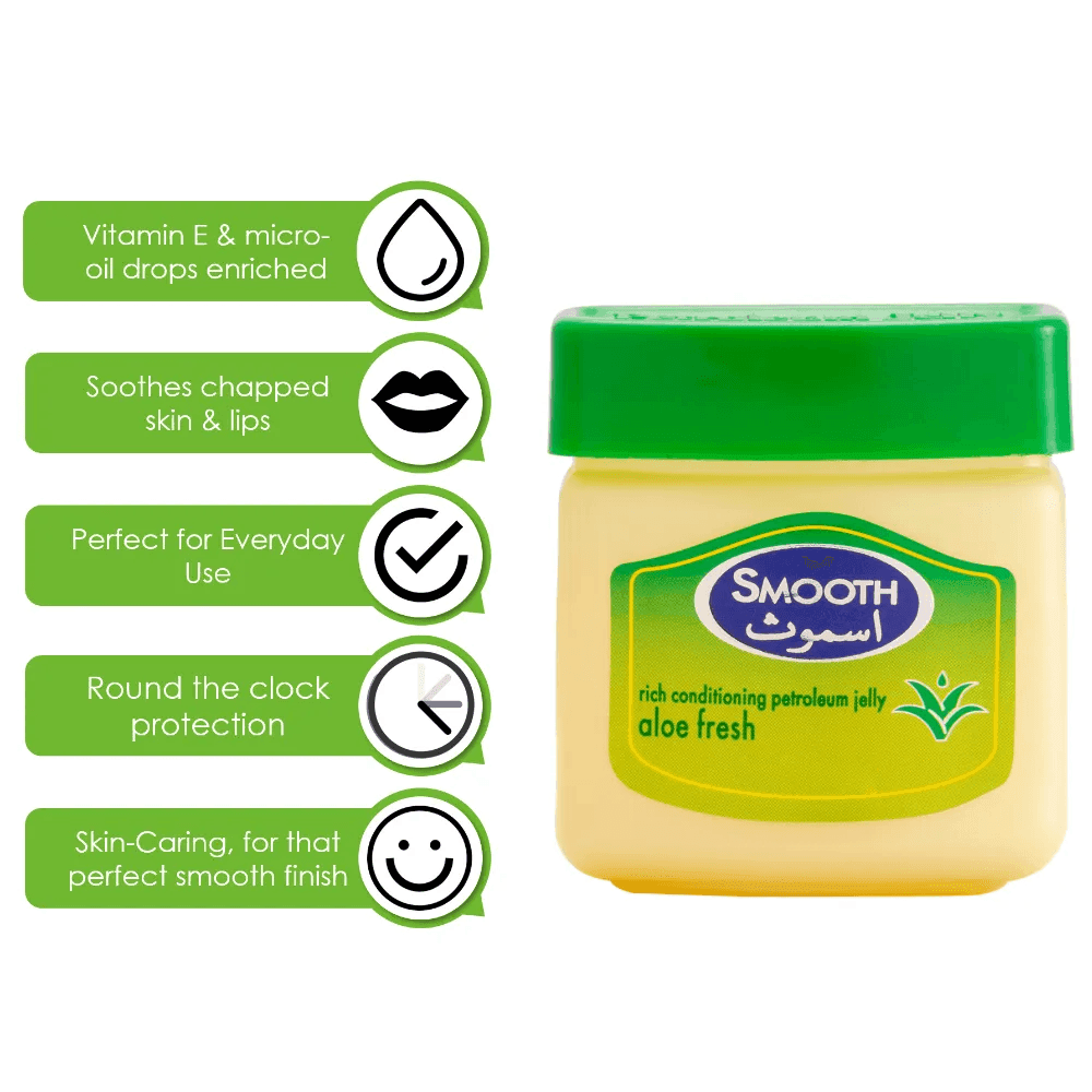 Smooth Petroleum Jelly Aloe Fresh(1+1) 368g+100g - Pinoyhyper