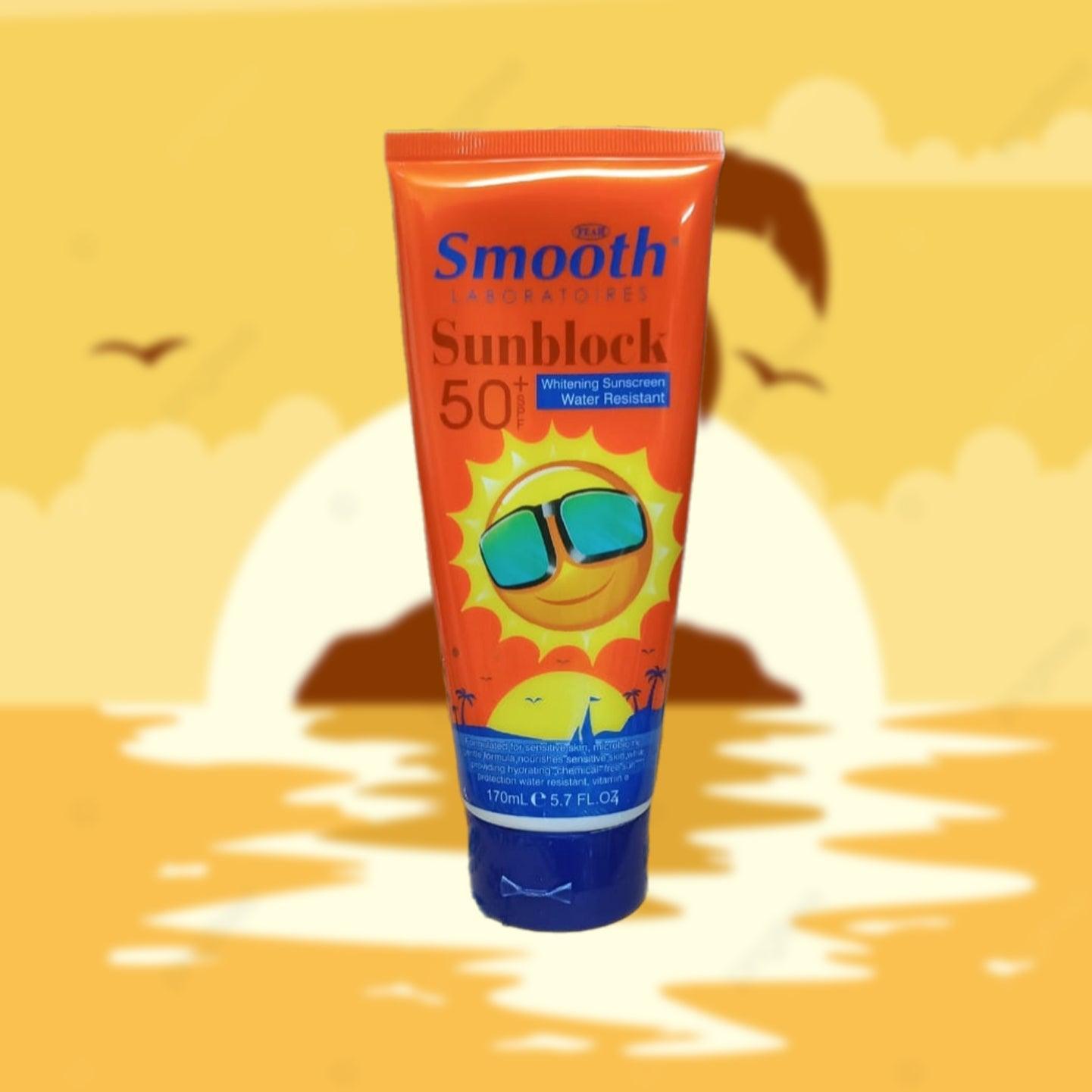 Smooth Sunblock Whitening Sunscreen SPF 50 - 170ml - Pinoyhyper