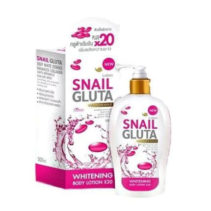 SNAIL GLUTA Collagen Gold Lotion x20 Whitening 500ml (Thailand) - Pinoyhyper