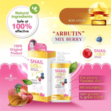 Snail Gold Arbutin Mix Berry Body Lotion - 500ml - Pinoyhyper