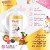 Snail Gold Arbutin Mix Berry Body Lotion - 500ml - Pinoyhyper