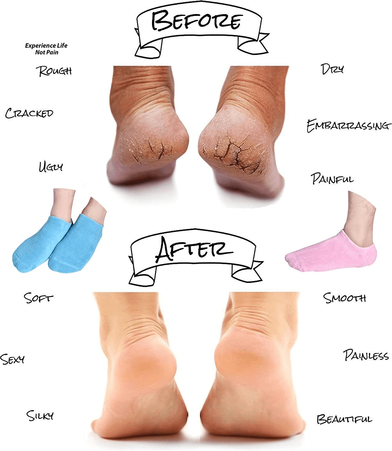 Spa Moisturising Gel Socks - Pinoyhyper