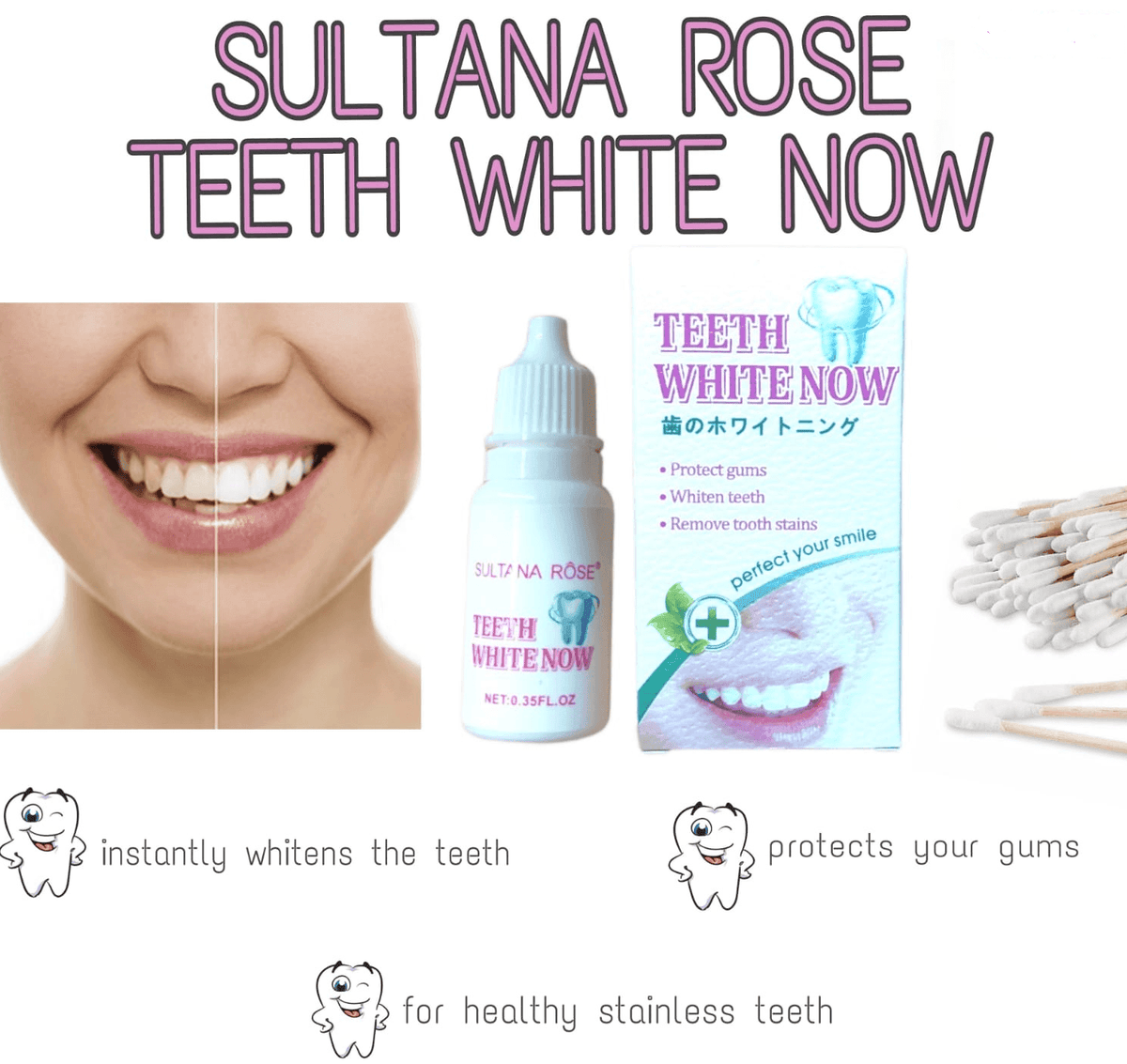 Sultana Rose Teeth White now - Pinoyhyper