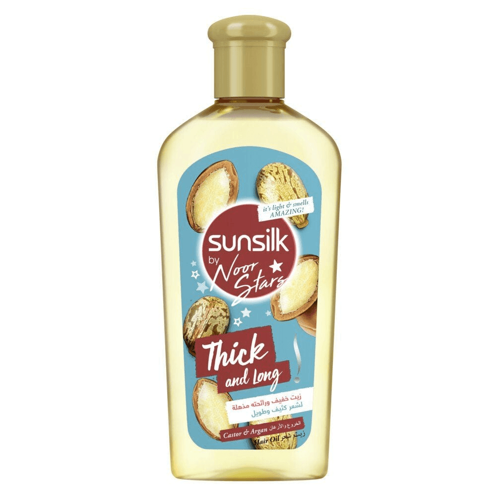 Sunsilk Thick & Long With Castor & Argan Hair Oil - 250ml - Pinoyhyper