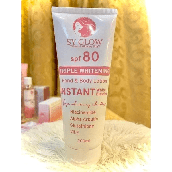 SY Glow Instant Whitening Lotion SPF 80 - 200ml - Pinoyhyper