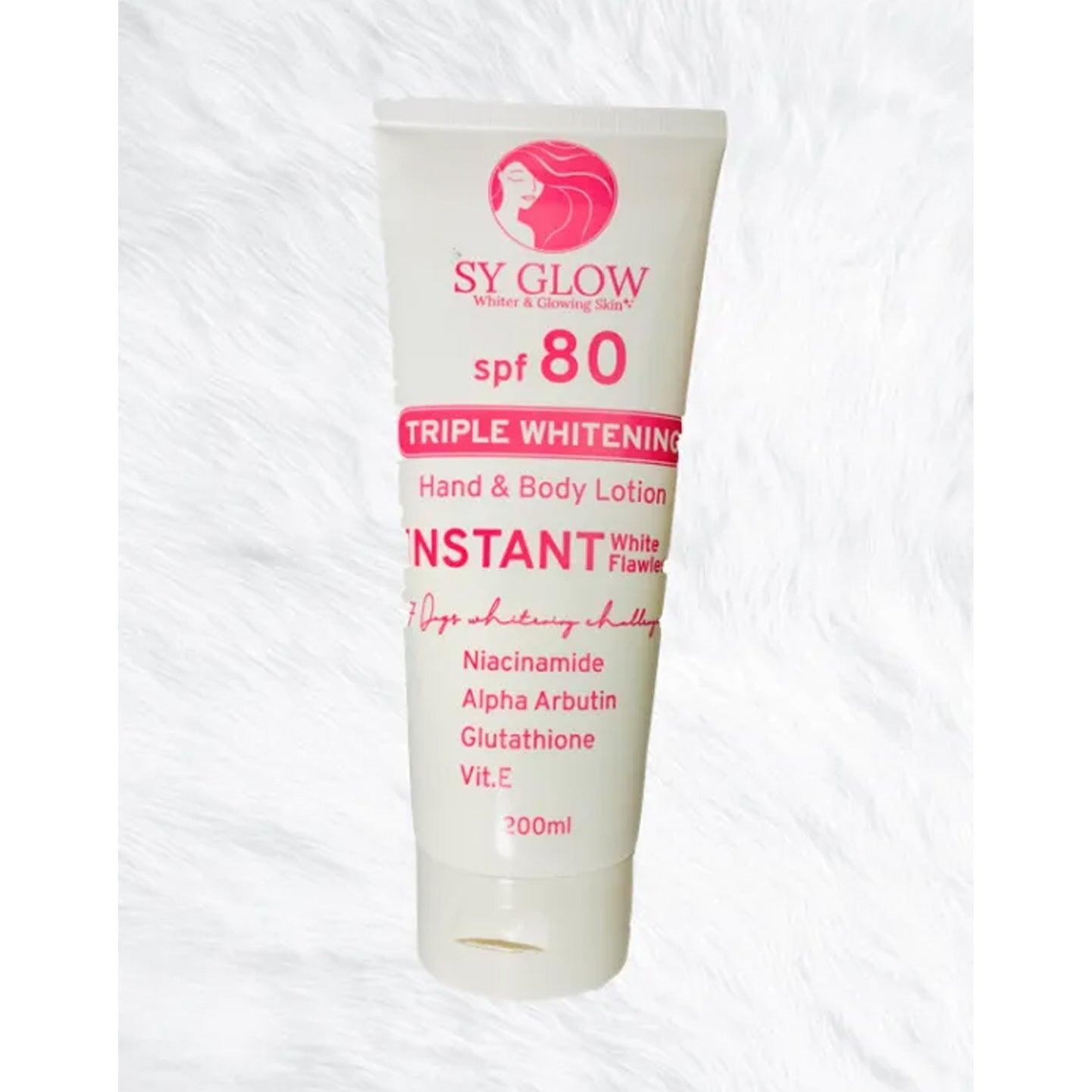 SY Glow Instant Whitening Lotion SPF 80 - 200ml - Pinoyhyper