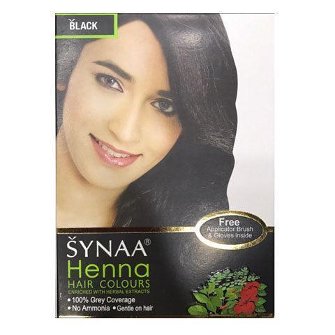 Synaa Henna Hair Color with free Brush & Gloves - Black - Pinoyhyper