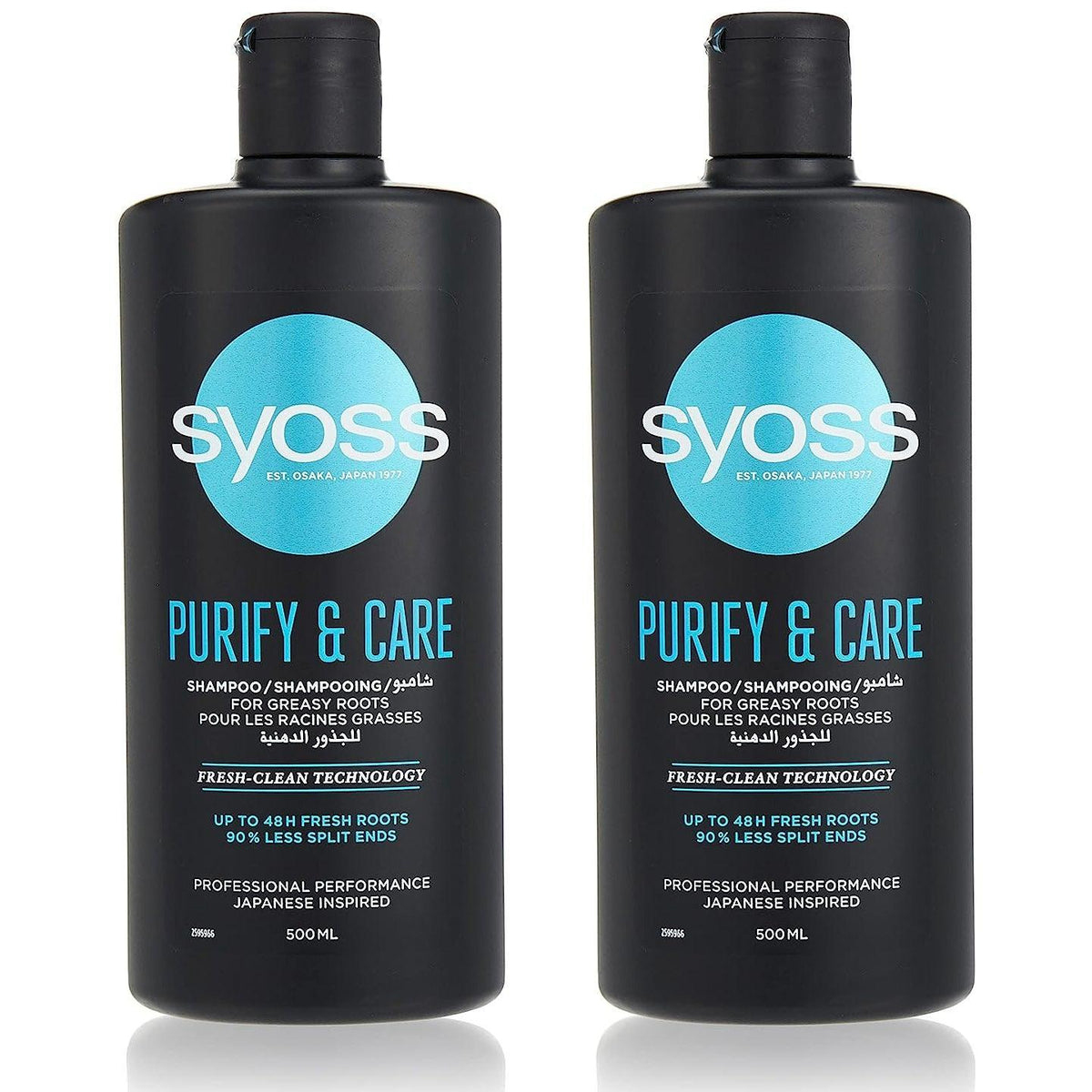 Syoss Purify & Care Shampoo Combo Pack - 500ml + 500ml - Pinoyhyper