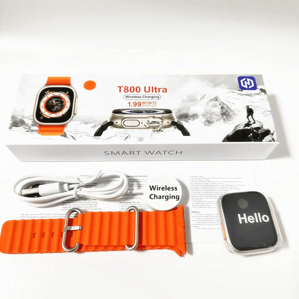 T800 Ultra Smart Watch 1.99 Infinite Display - Pinoyhyper