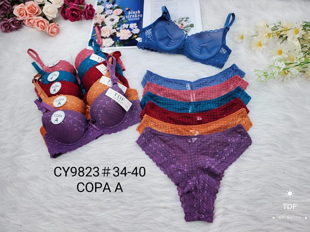 Taidifen Bra and Panty Set Copa A - CY9823 - Pinoyhyper