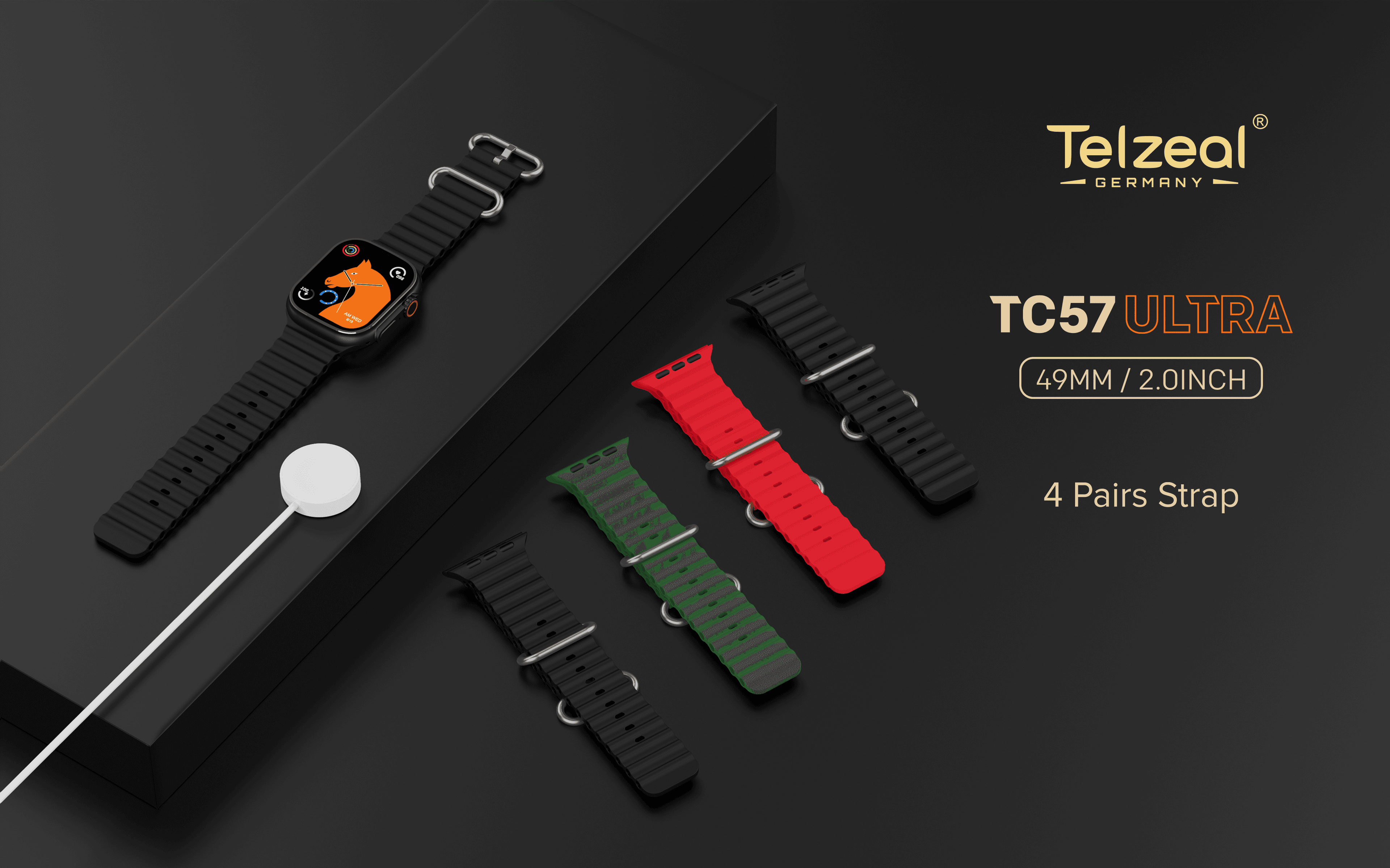 Telzeal - Germany Smart Watch - TC57 Ultra - Pinoyhyper