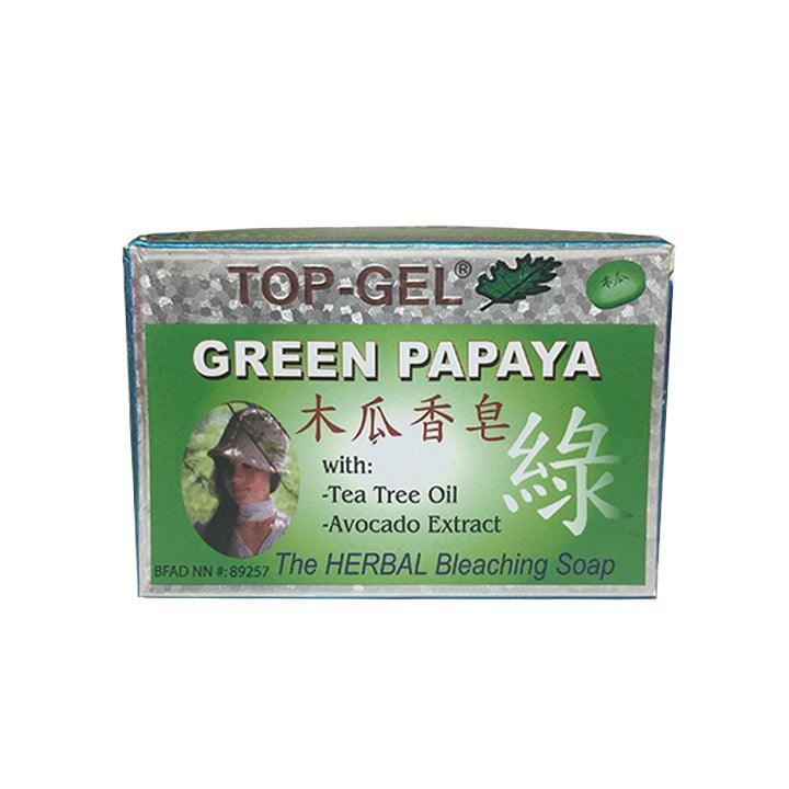 TOP-GEL Green Papaya The HERBAL Bleaching Soap - 145g - Pinoyhyper