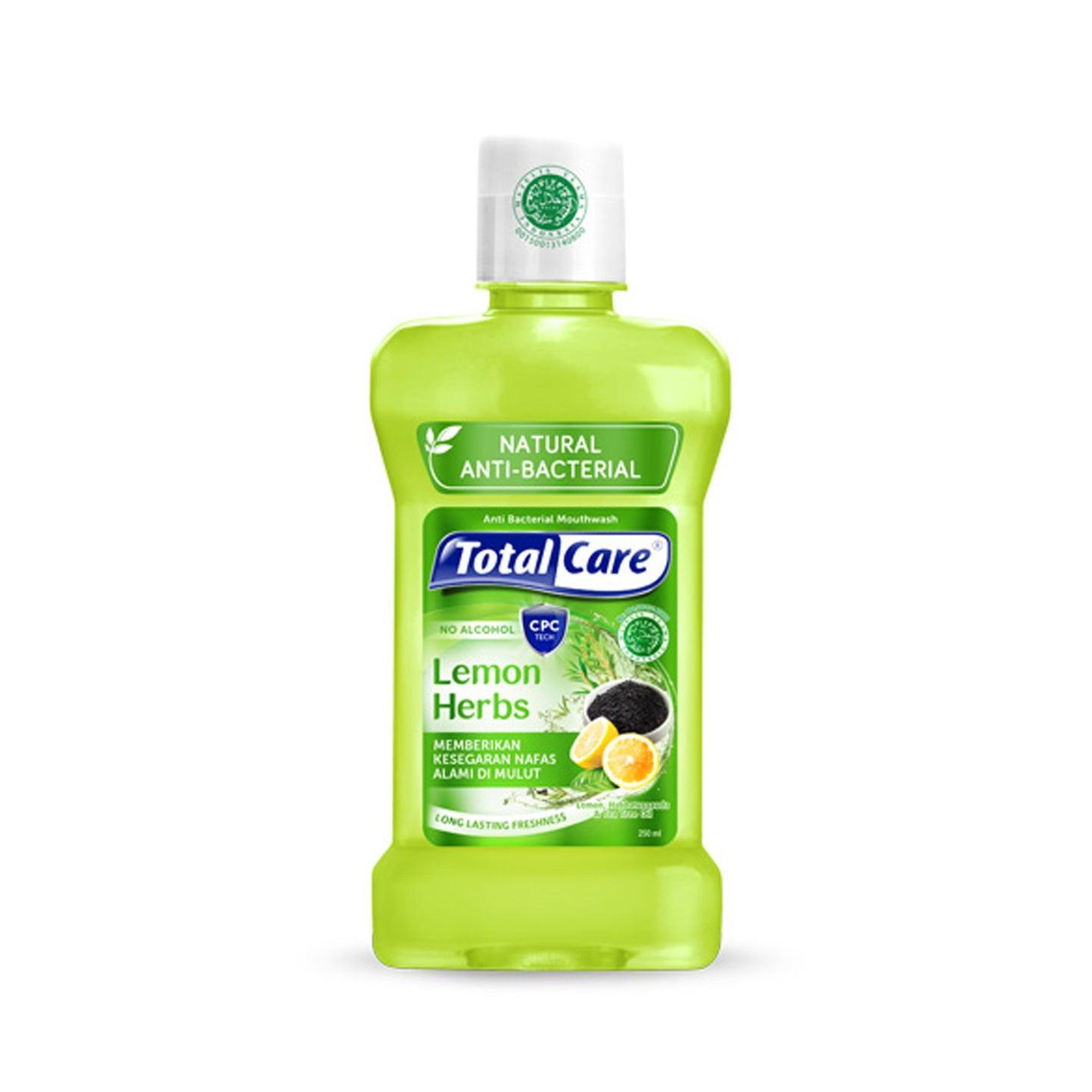 Total Care Anti Bacterial Mouthwash Lemon Herbs - 250ml - Pinoyhyper