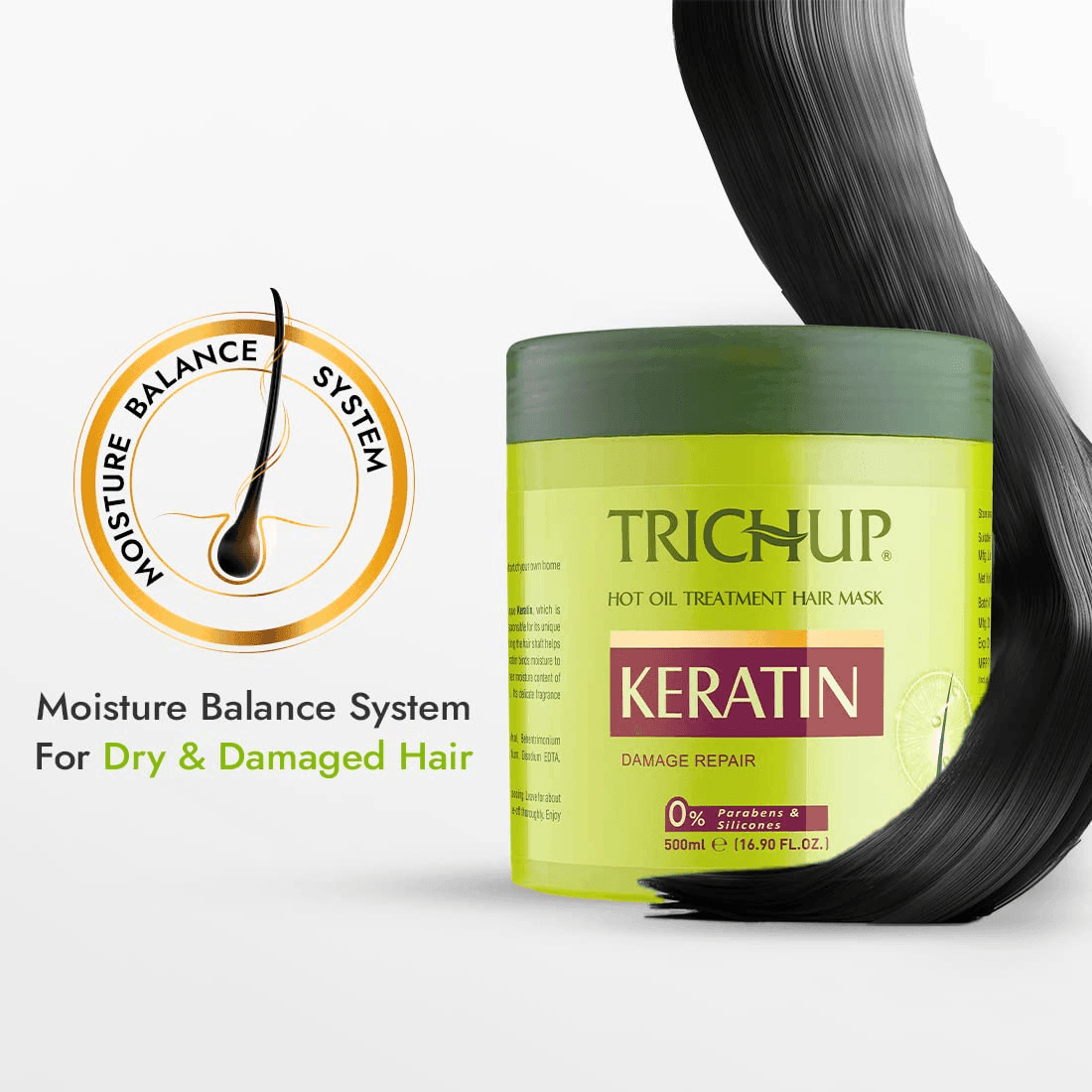 Trichup Keratin Hair Mask For Intense Damaged Hair Repair - 500ml - Pinoyhyper