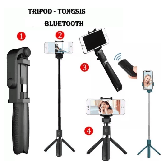 Tripod & Mini Live BroadCast Wireless Selfie Stick JC-11 - Pinoyhyper