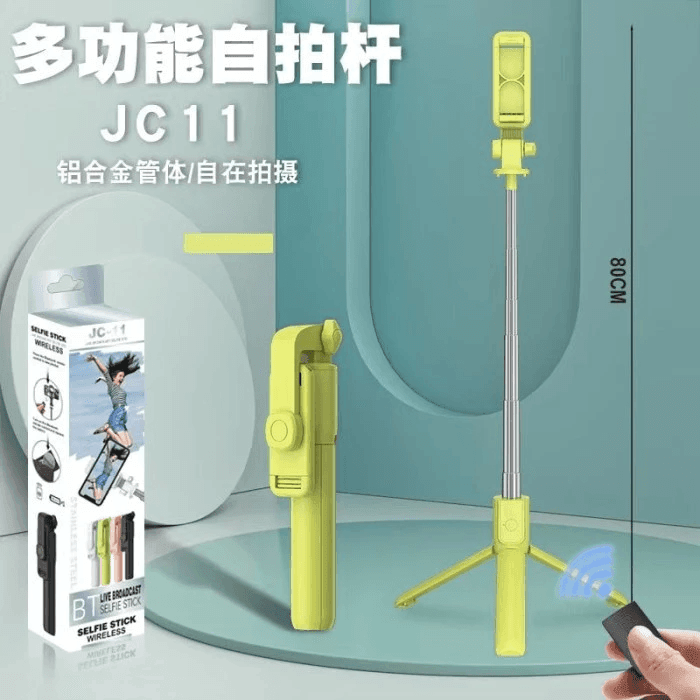 Tripod & Mini Live BroadCast Wireless Selfie Stick JC-11 - Pinoyhyper