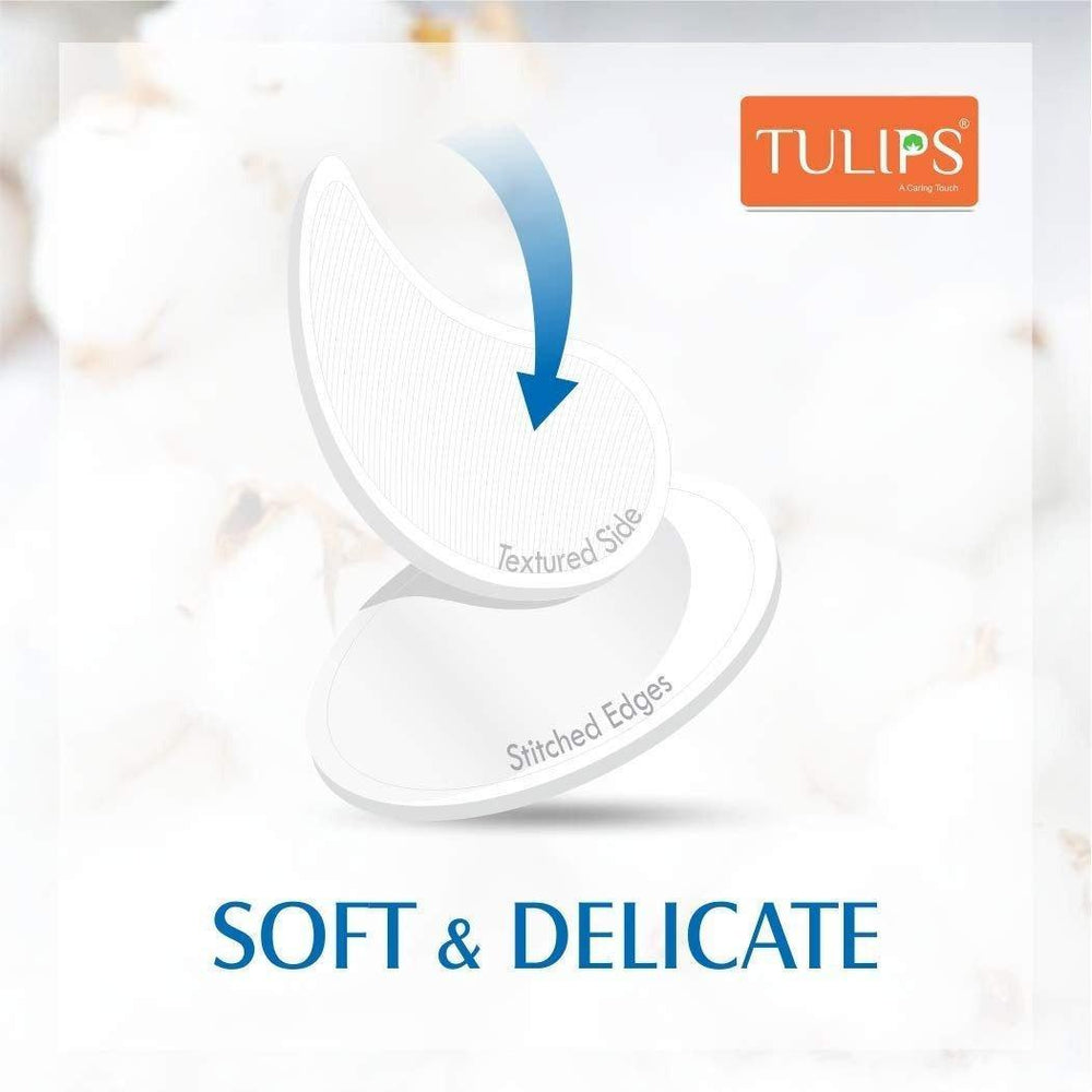 Tulips Round Facial Cotton Pads - 50Pcs - Pinoyhyper