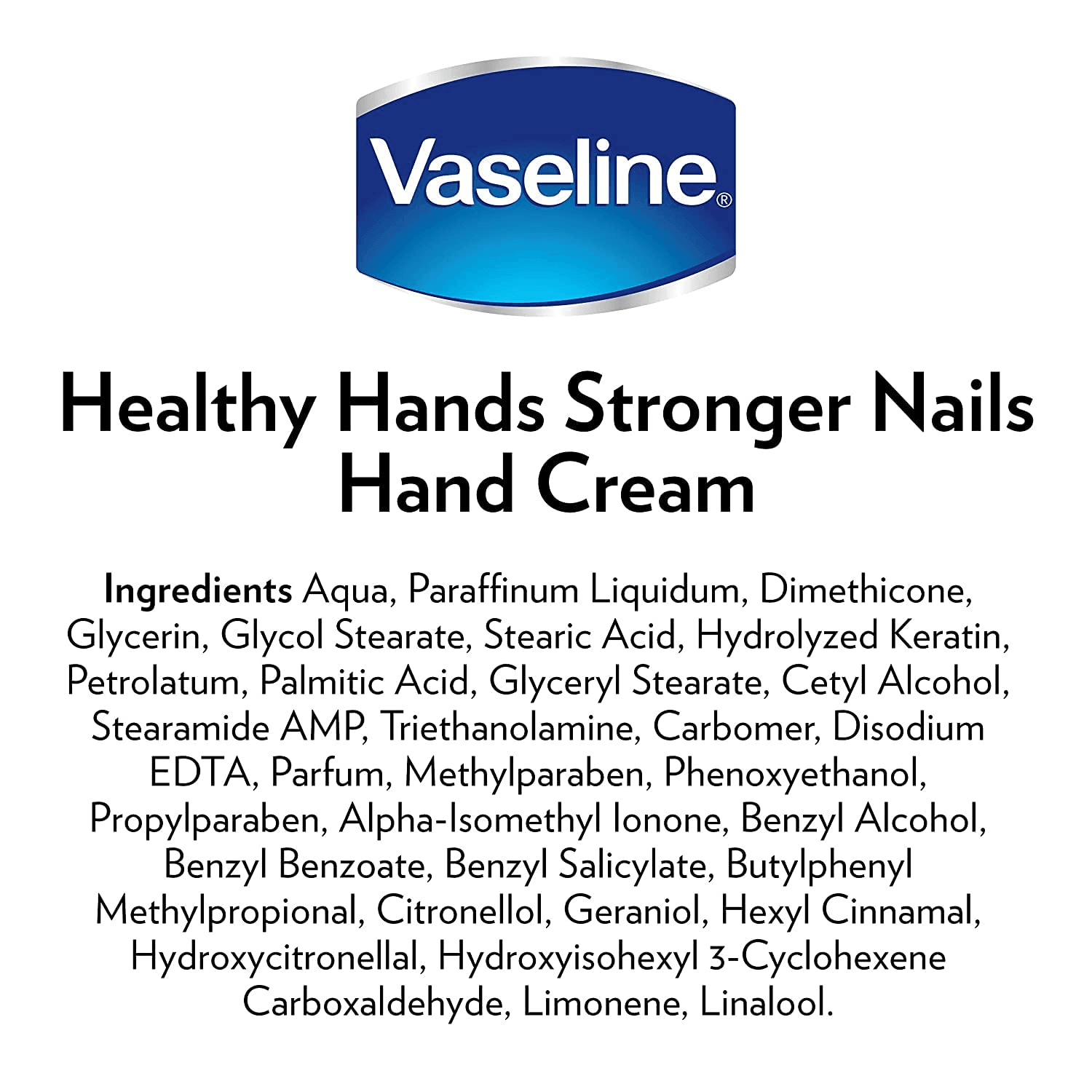 Vaseline Healthy Hands and Stronger Nails Cream - 200ml - Pinoyhyper