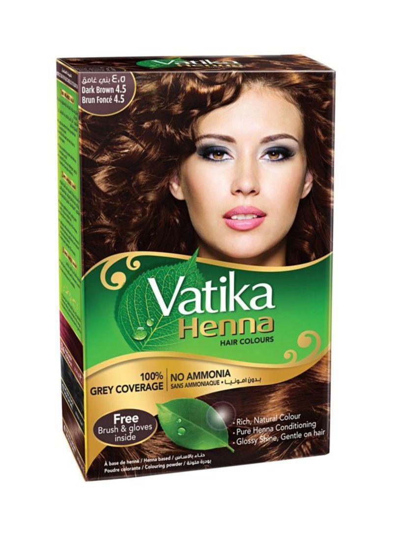 Vatika Hair Color Henna Dark Brown 4.5 - Pinoyhyper