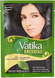 Vatika Henna Hair color, Natural Black, 6x10gm Value Pack - Pinoyhyper