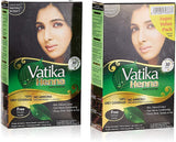 Vatika Henna Hair color, Natural Black, 6x10gm Value Pack - Pinoyhyper