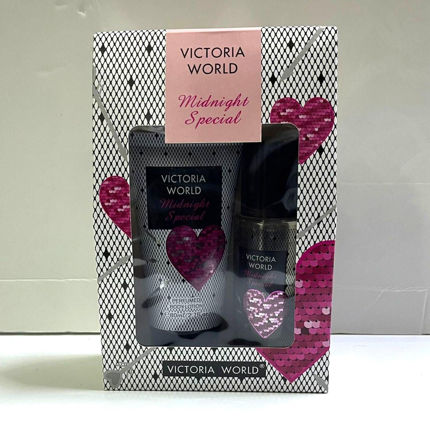 Victoria World Midnight Special Perfume With Body Lotion - (88ml+80ml) - Pinoyhyper