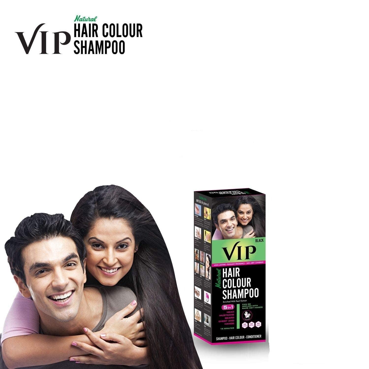 VIP Black Shampoo Hair Color - 180ml - Pinoyhyper