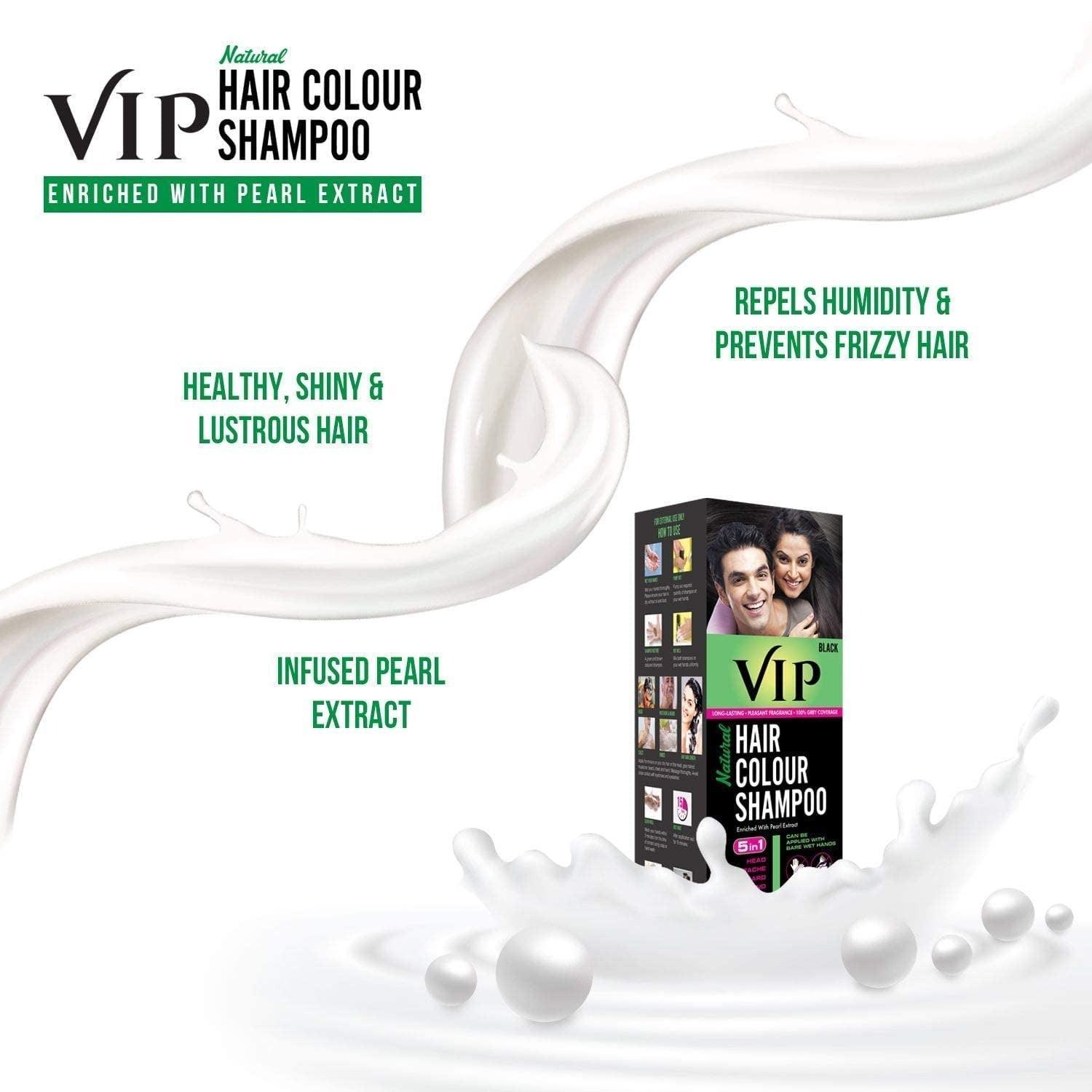 VIP Black Shampoo Hair Color - 180ml - Pinoyhyper