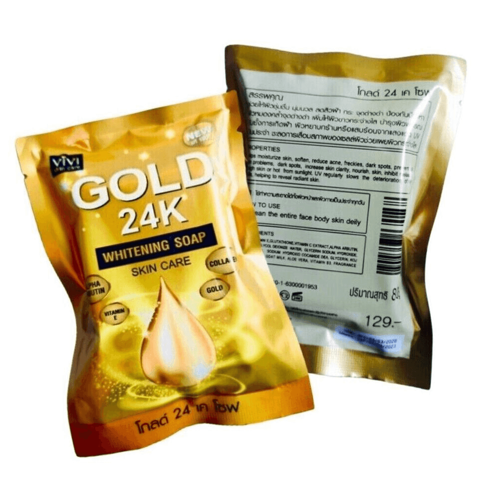 Vivi Skin Care Gold 24K Whitening Soap - 80g - Pinoyhyper