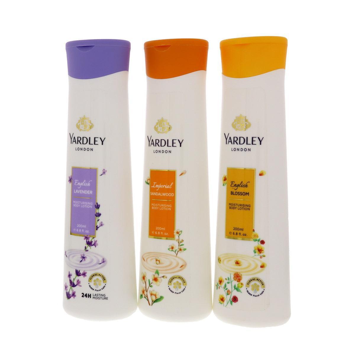 Yardley Body Lotion Assorted 3 x 200ml - Pinoyhyper