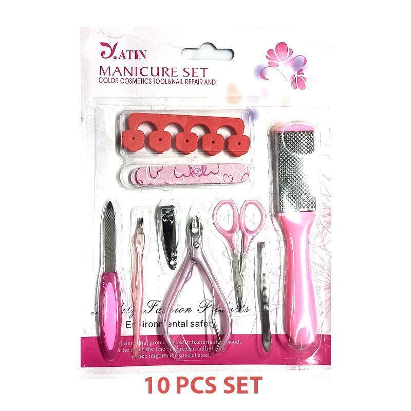Yatin Manicure Pedicure Set (10Pcs) - Pinoyhyper
