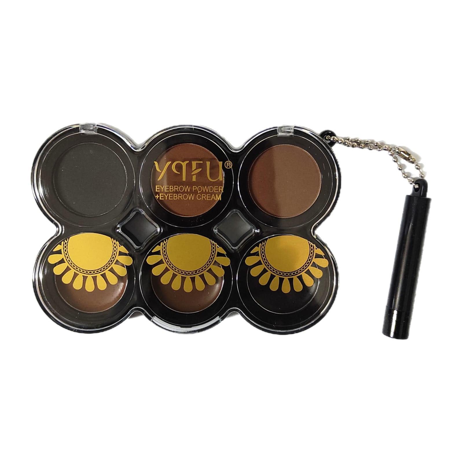 YQFU 6 In 1 Eyebrow Powder + Eyebrow Cream - 3.5g×6 - Pinoyhyper